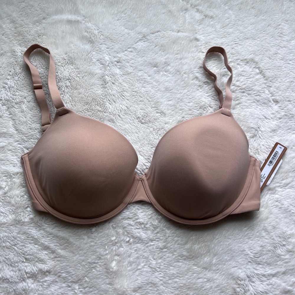 SKIMS Women's Fits Everybody T-Shirt Bra Clay BA-DEM-9221 Size 32DDDD NWT
